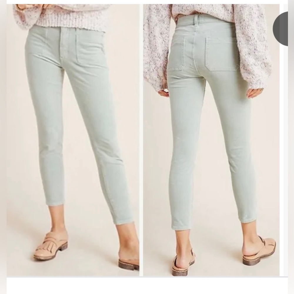 Anthropologie Pilcro high-rise corduroy skinny pants in rich brown, size 28 - Picture 5 of 6